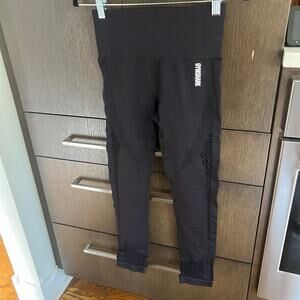 Gymshark Leggings Black High Waist Lace Compression leggings women’s small